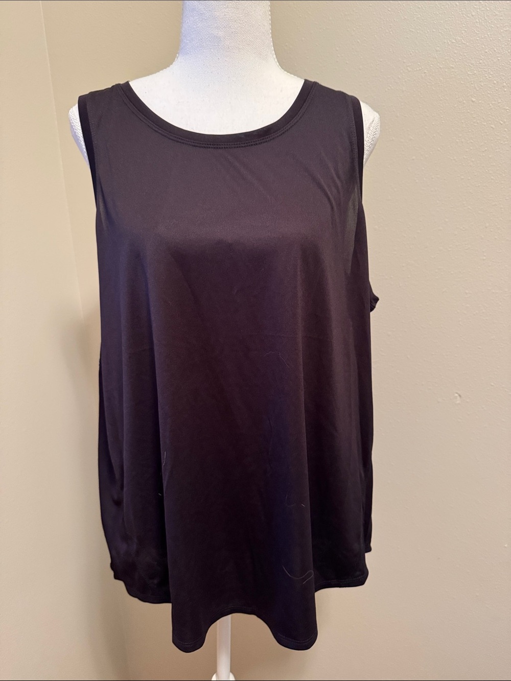 New Women’s Tek Gear Black Scoop Neck Tank Top - XXL
